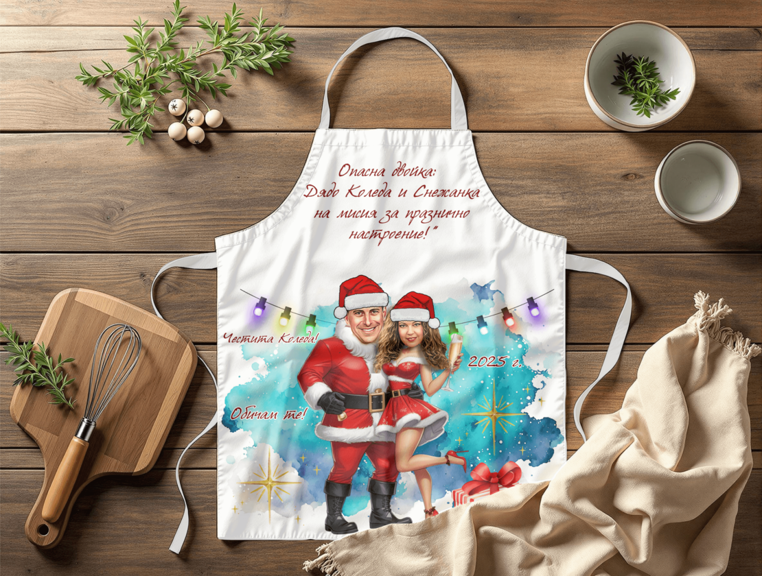 Престилка за готвене Карикатура Коледа 2