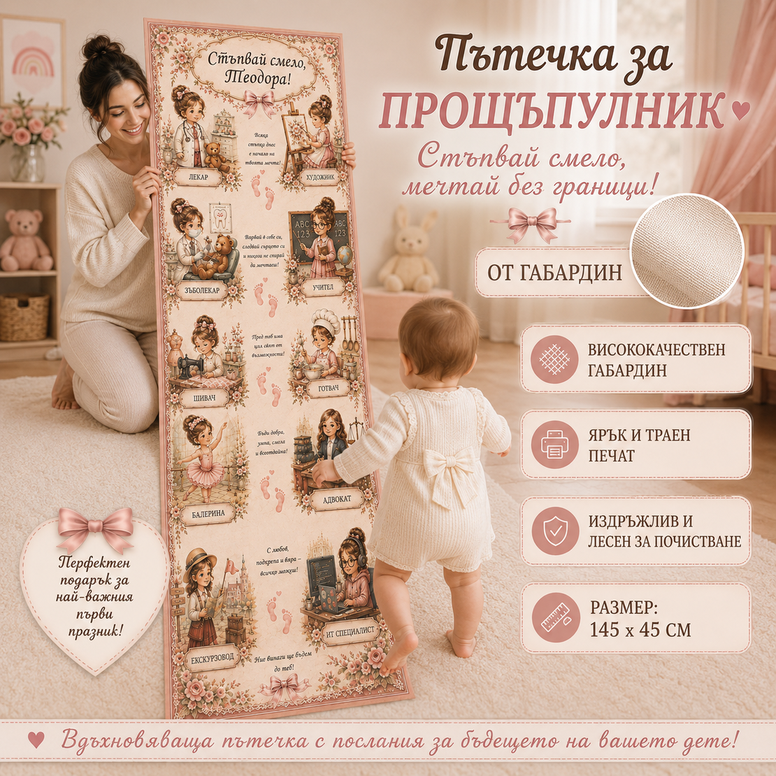 Пътечка за прощъпулник Професии Момиче 1