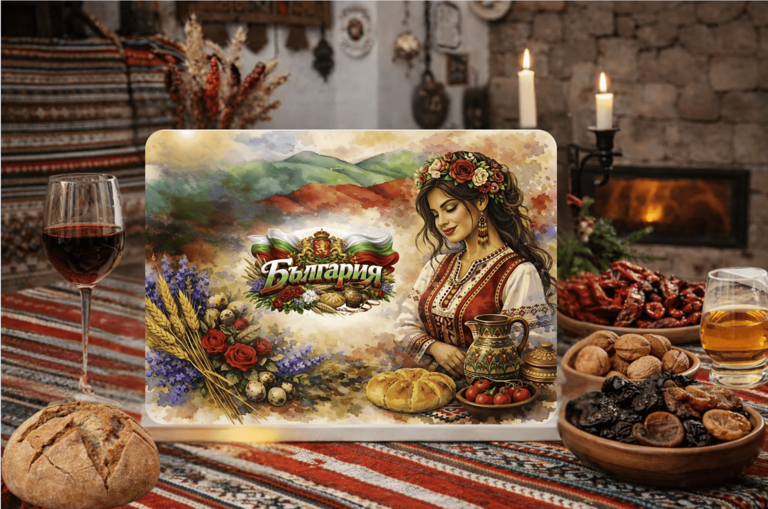 Стъклена дъска за рязане , 