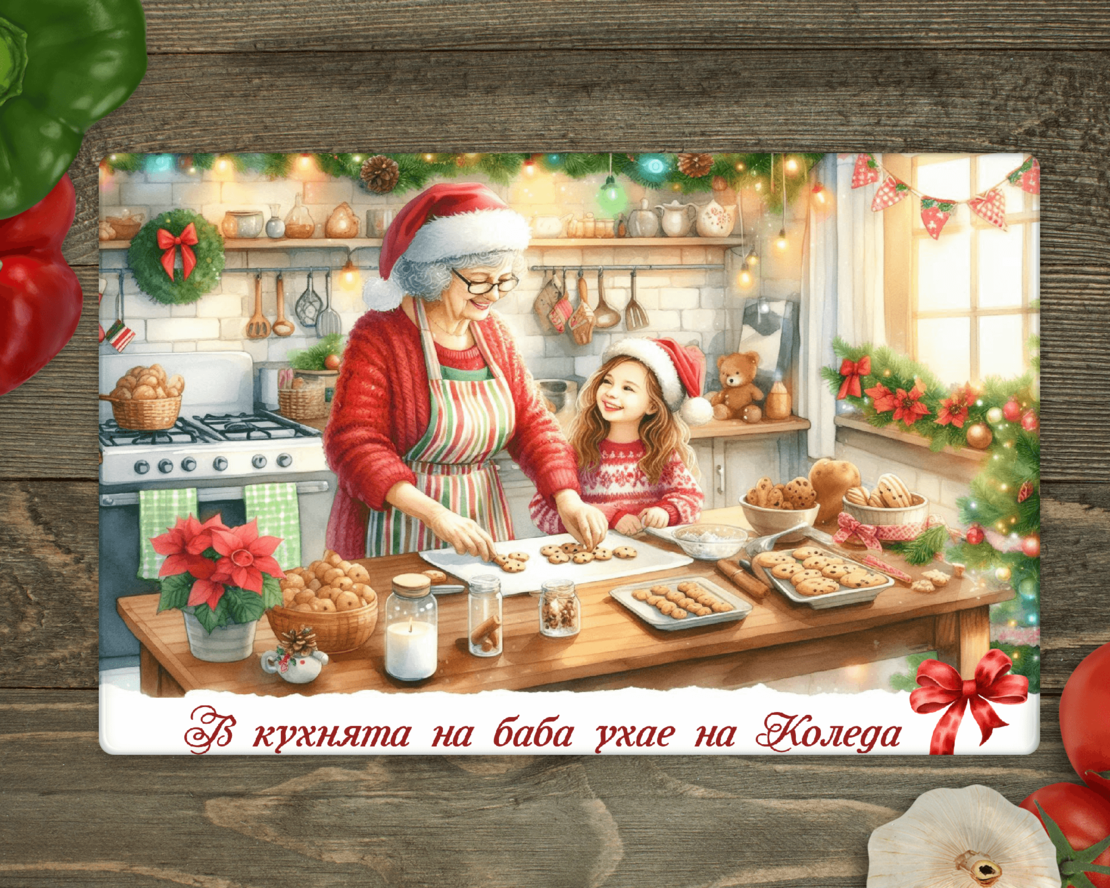 Стъклена дъска за рязане, Коледа мерки 6