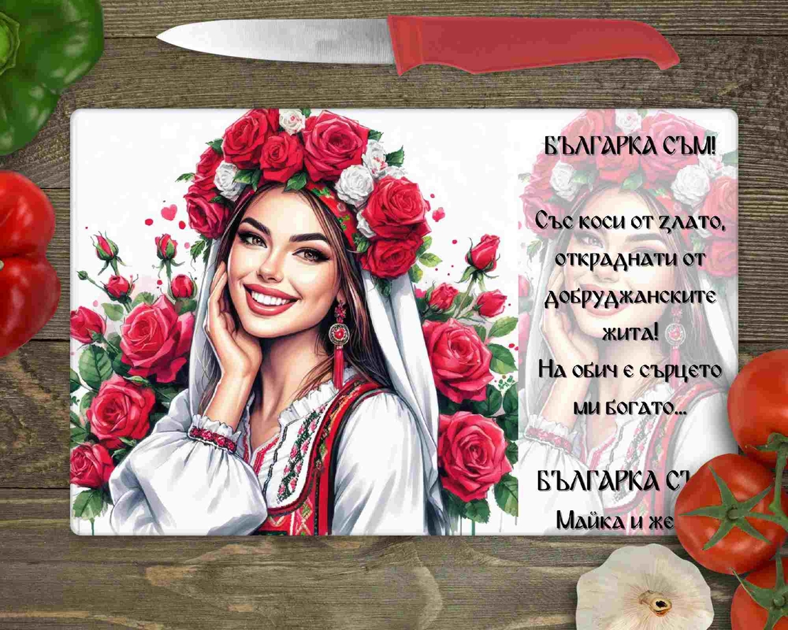 Стъклена дъска за рязане , 
