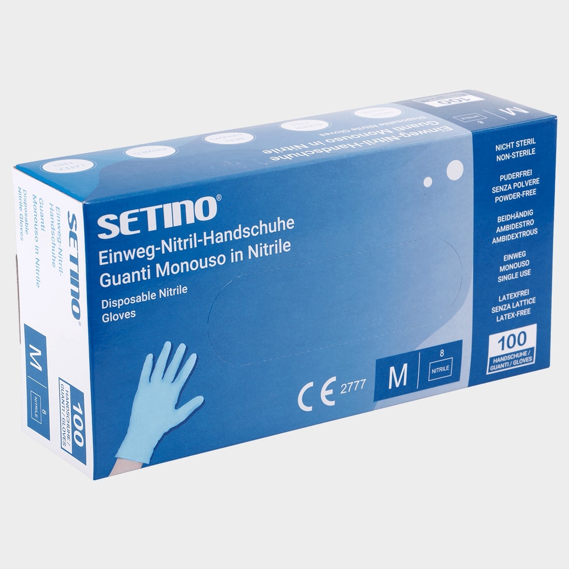 SETINO NITRILE BLUE PREMIUM Еднократни ръкавици от нитрил