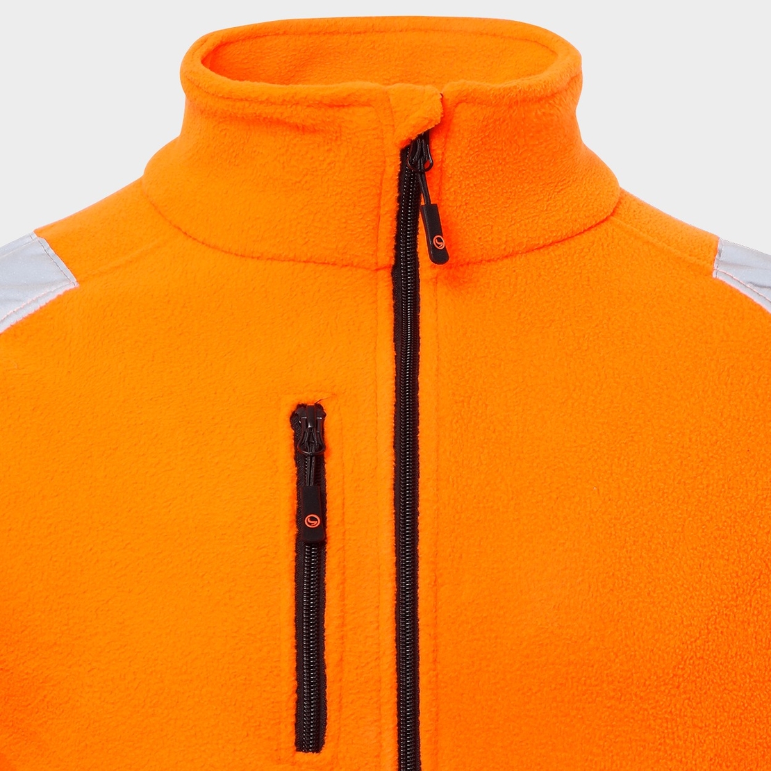 PRISMA HV ORANGE FLEECE Сигнален суитшърт