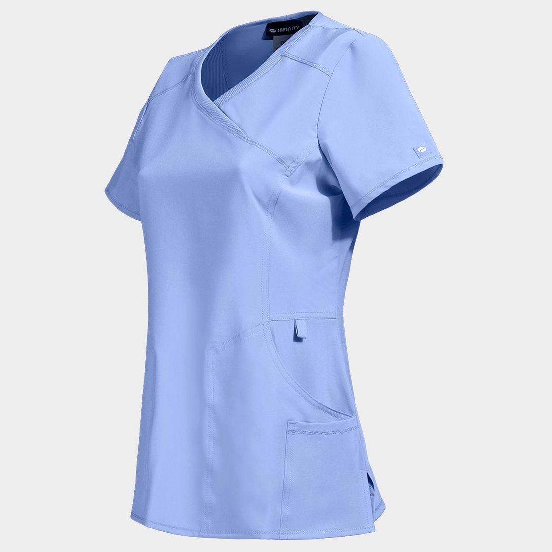 Дамска медицинска туника CHEROKEE WRAP LIGHT BLUE CKE2625A
