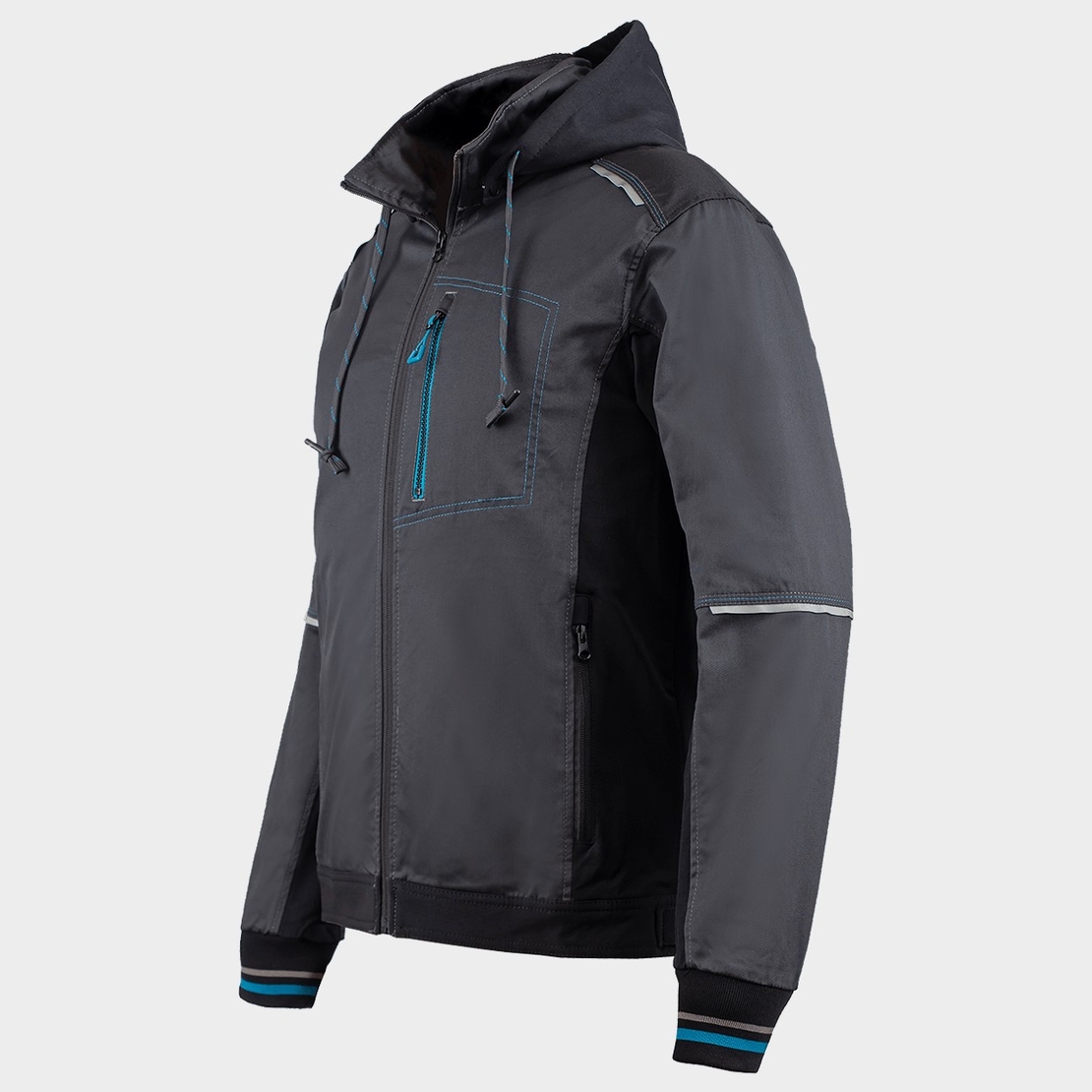 REVOLT 4STRETCH GREY/BLACK/PETROL Работно яке
