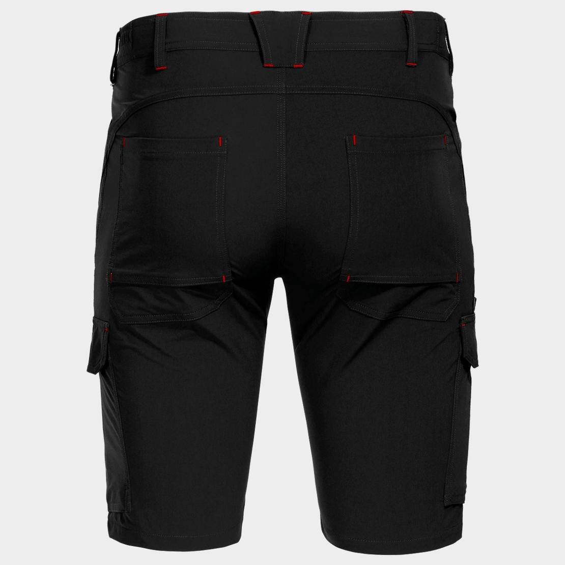Работен къс панталон VIGOR BLACK/RED