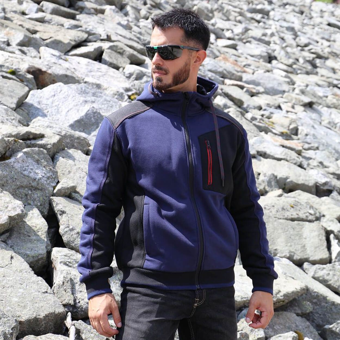 Работен суитшърт REVOLT 2.0 DARK BLUE/BLACK