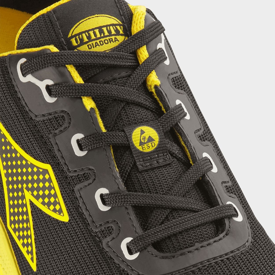 Работни обувки DIADORA VORTEX DA2 LOW S3S SC SR HRO ESD BLACK/YELLOW