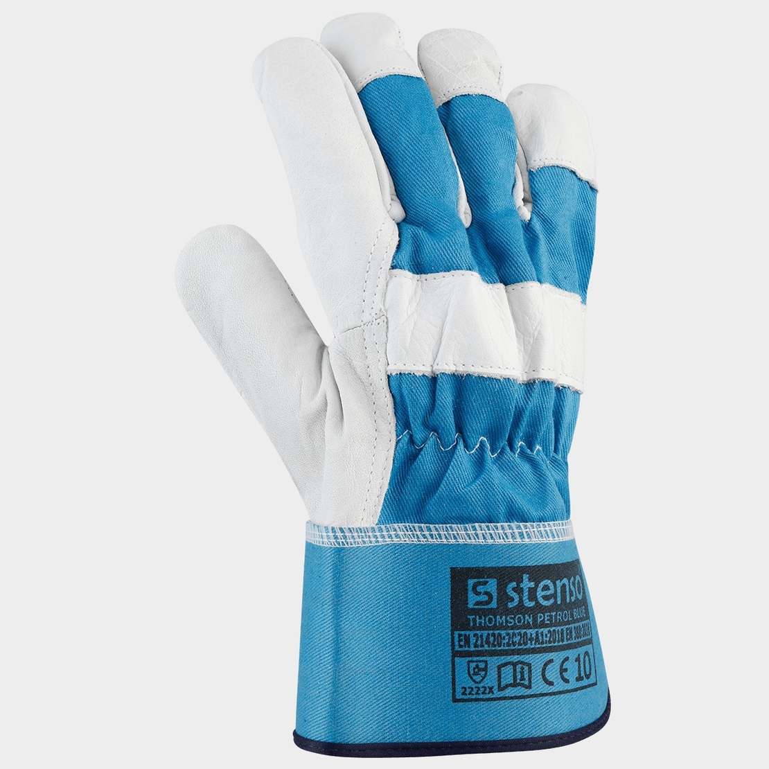 THOMSON PETROL BLUE Ръкавици от кожа и плат