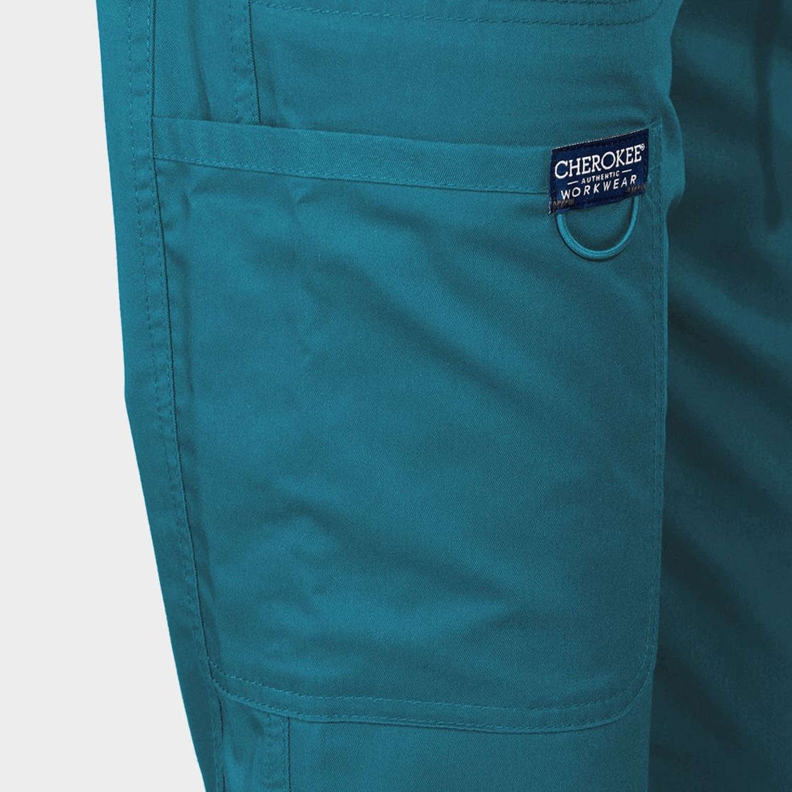 Дамски медицински панталон CHEROKEE MR TAPERED CARIBBEAN BLUE WWE105