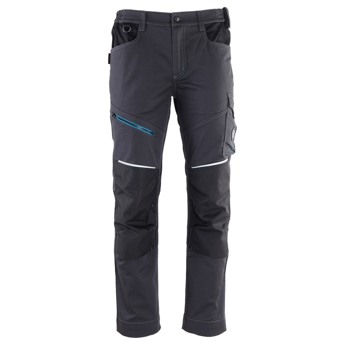REVOLT 4STRETCH GREY/BLACK/PETROL Работен панталон