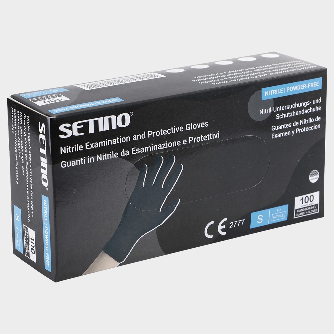 SETINO NITRILE BLACK STRONG Еднократни ръкавици от нитрил