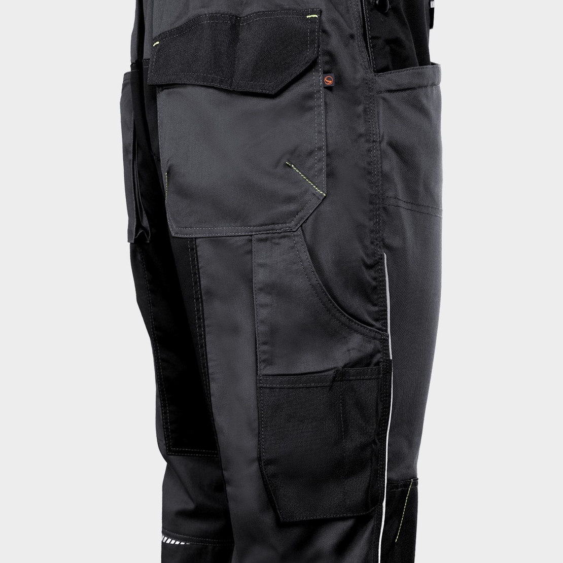 PRISMA SPANDEX GREY/BLACK Работен полугащеризон
