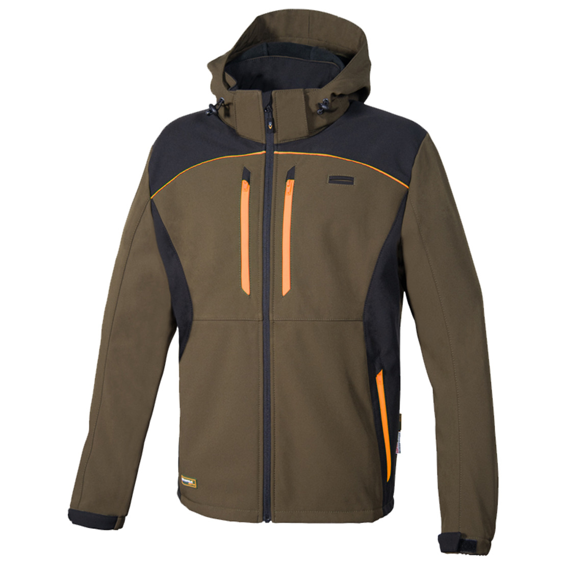 KLARBO SOFTSHELL WINTER BROWN/BLACK/ORANGE Работно яке
