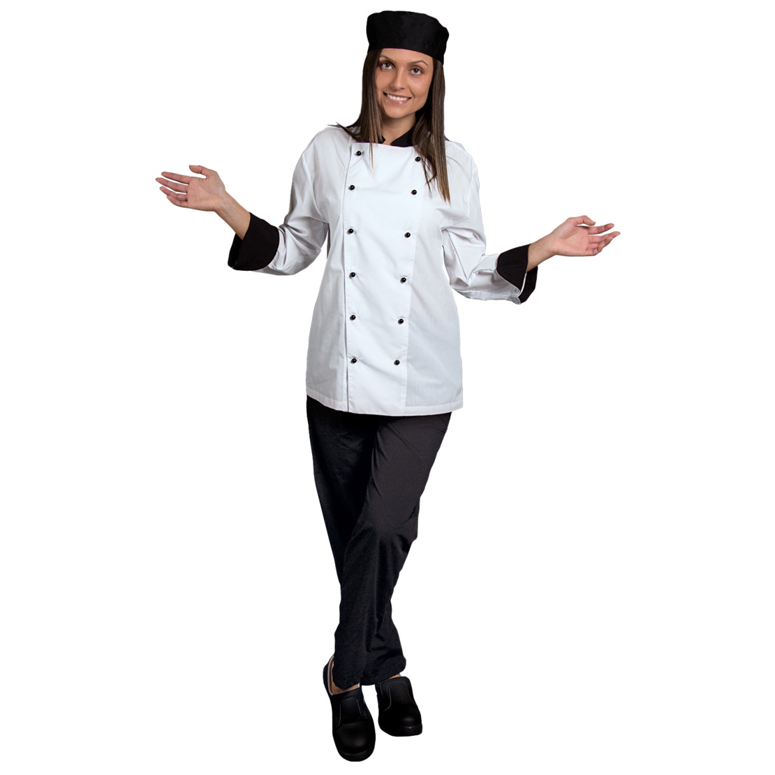 NAPOLI WHITE/BLACK Туника за готвачи