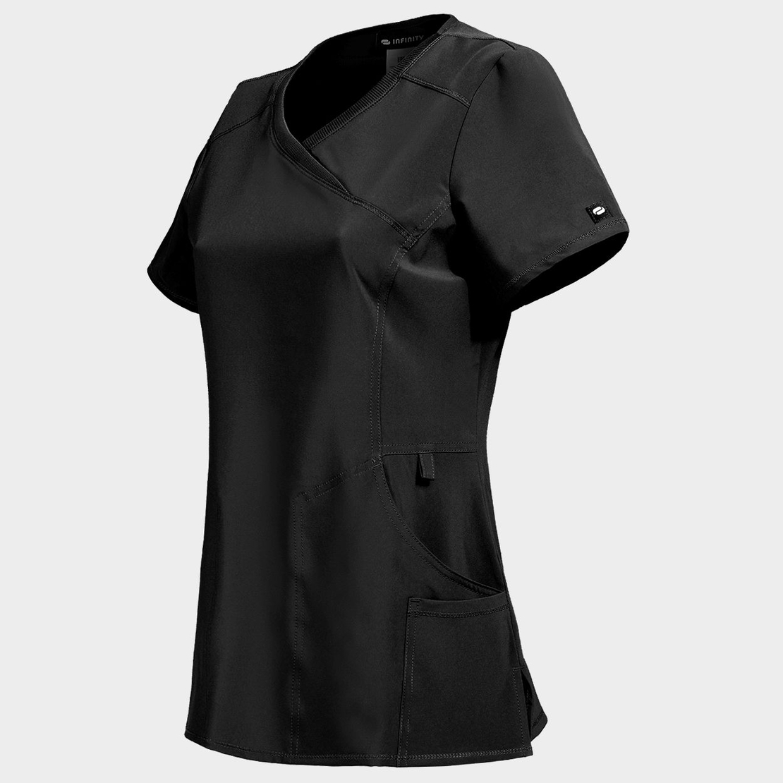 Дамска медицинска туника CHEROKEE WRAP BLACK CKE2625A