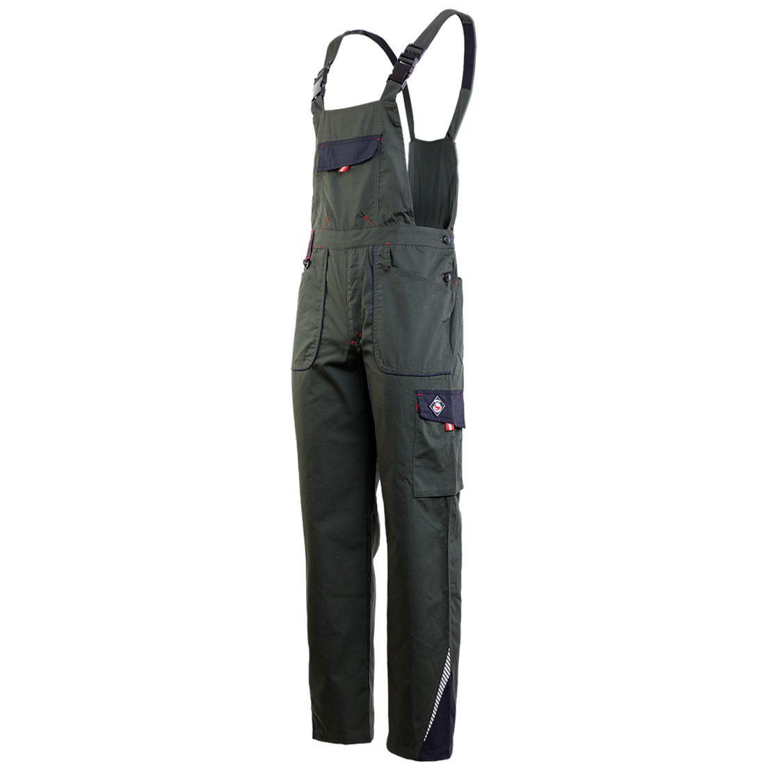 PRISMA SUMMER OLIVE/BLACK Работен полугащеризон