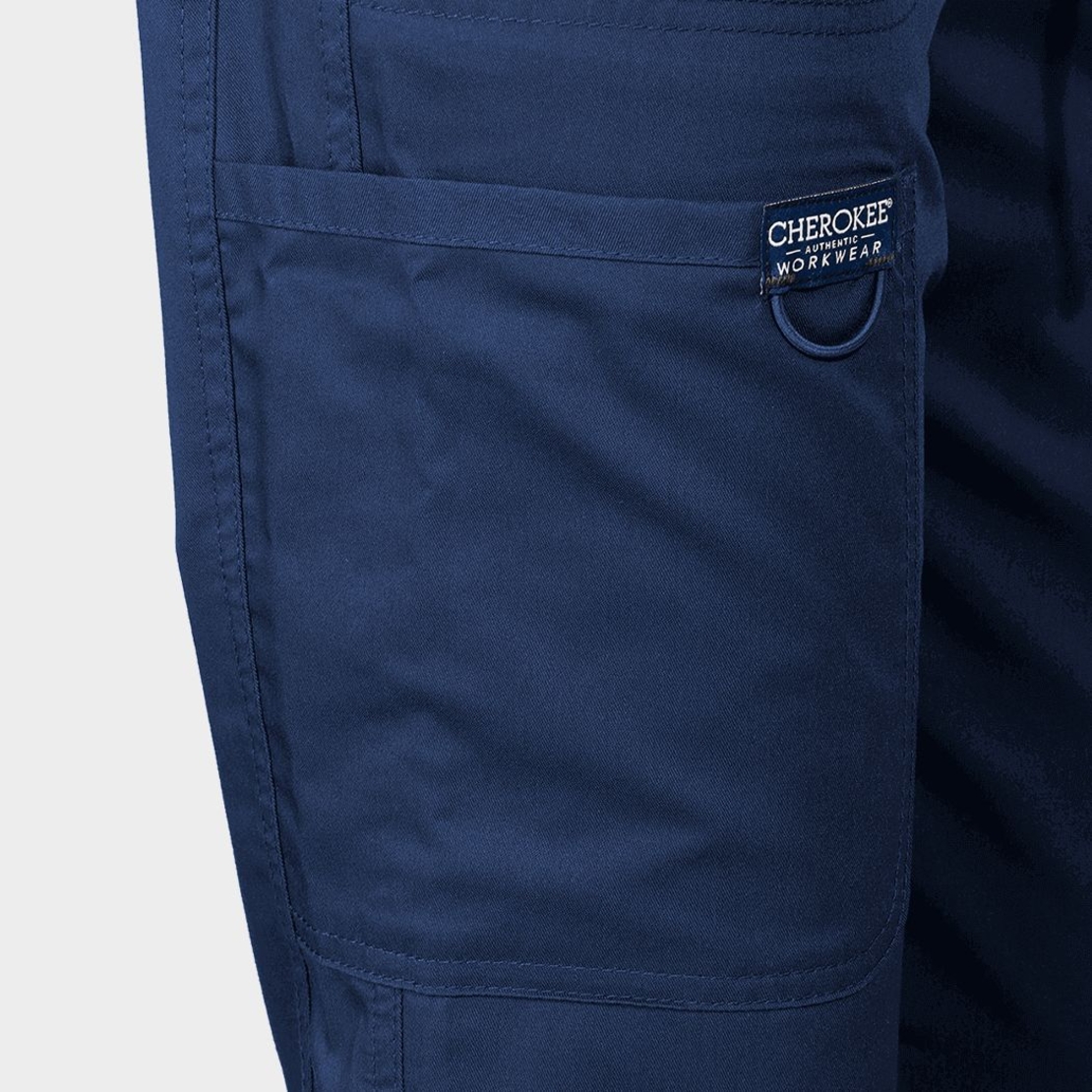 Дамски медицински панталон CHEROKEE MR TAPERED NAVY WWE105