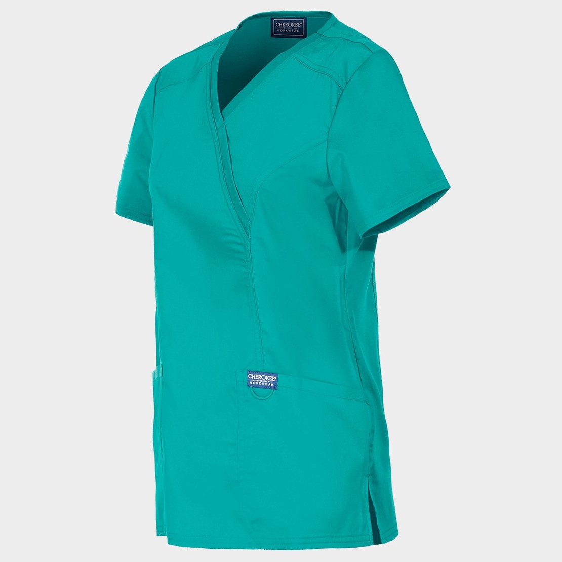 Дамска медицинска туника CHEROKEE WRAP TEAL BLUE WWE610