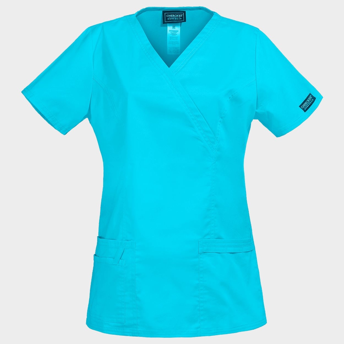 Дамска медицинска туника CHEROKEE WRAP TURQUOISE WWE4728