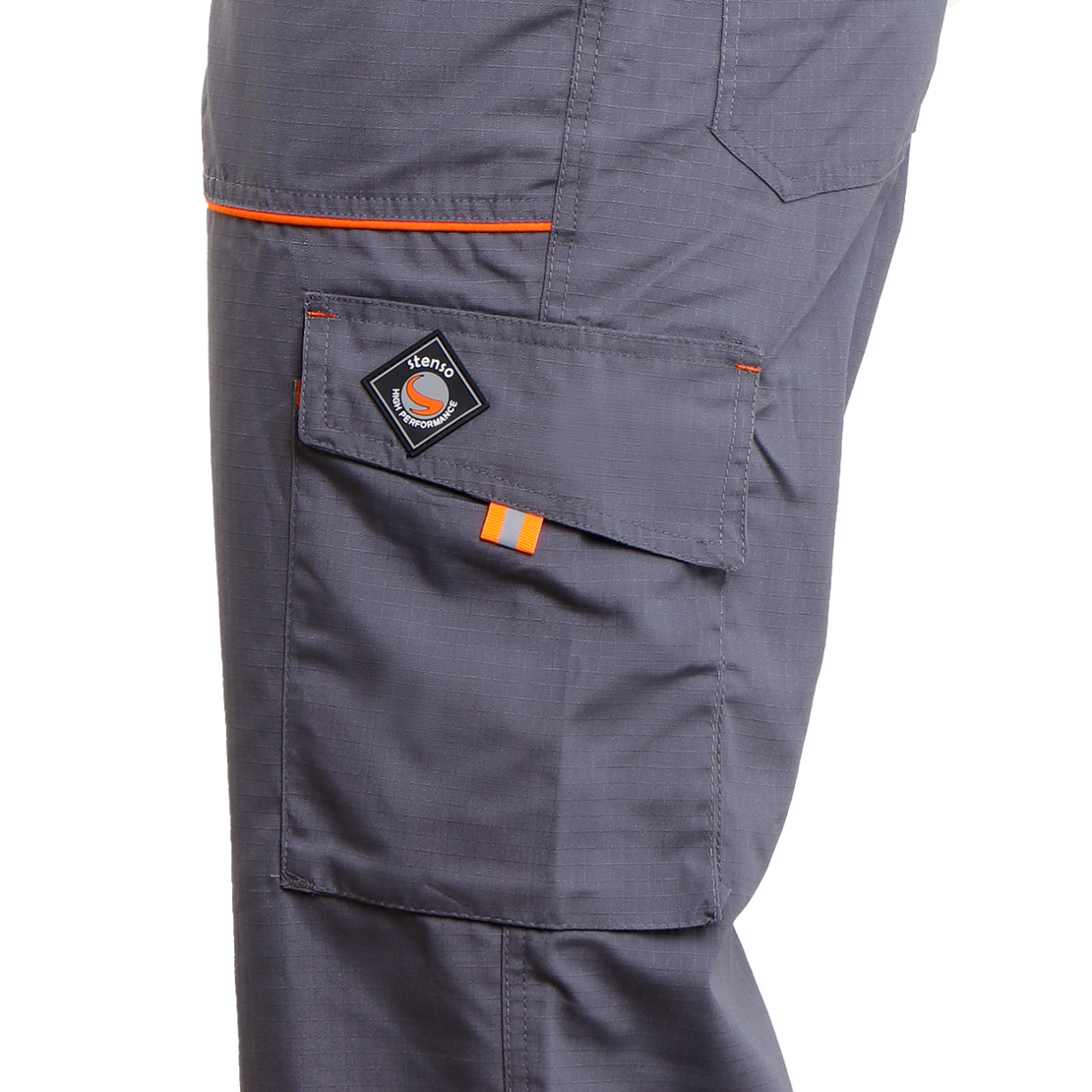 PRISMA SUMMER GREY/ORANGE Работен полугащеризон