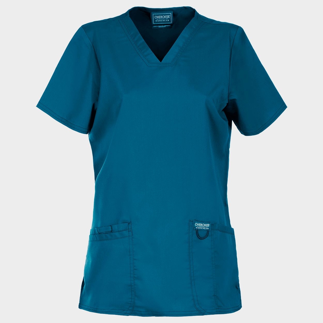 Дамска медицинска туника CHEROKEE V-NECK CARIBBEAN BLUE WWE620
