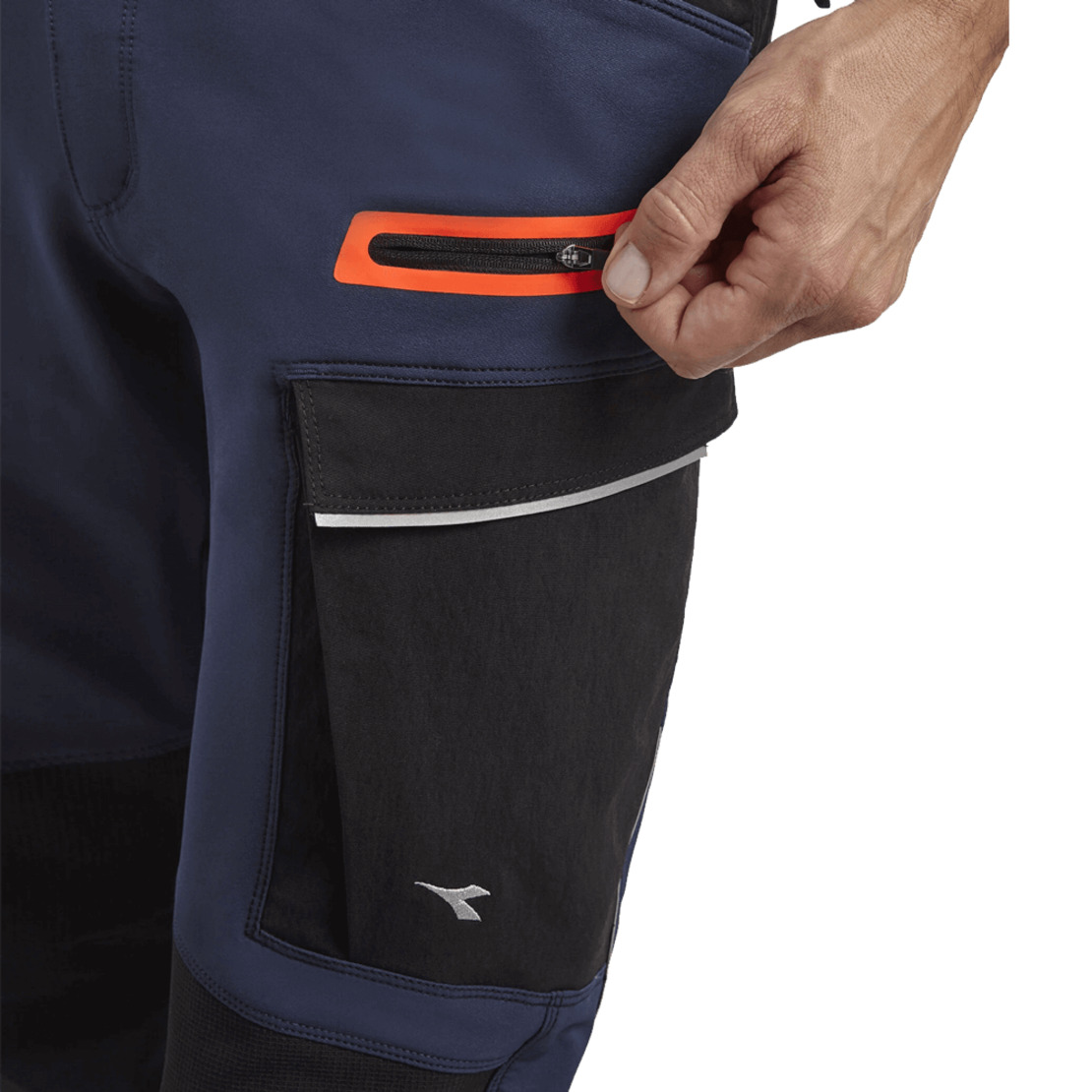DIADORA PANT HYBRID CARGO BLACK/BLUE Работен панталон