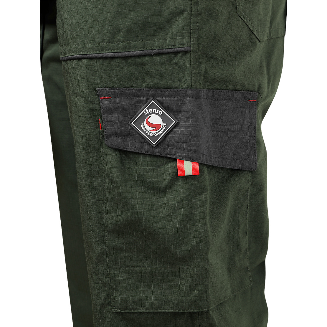 PRISMA SUMMER OLIVE/BLACK Работен полугащеризон