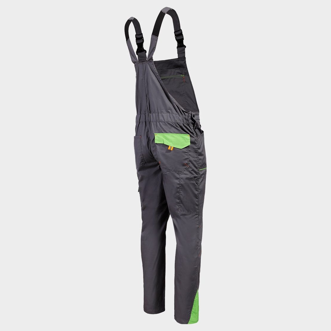 Работен полугащеризон PRISMA LIGHT STRETCH GREY/GREEN