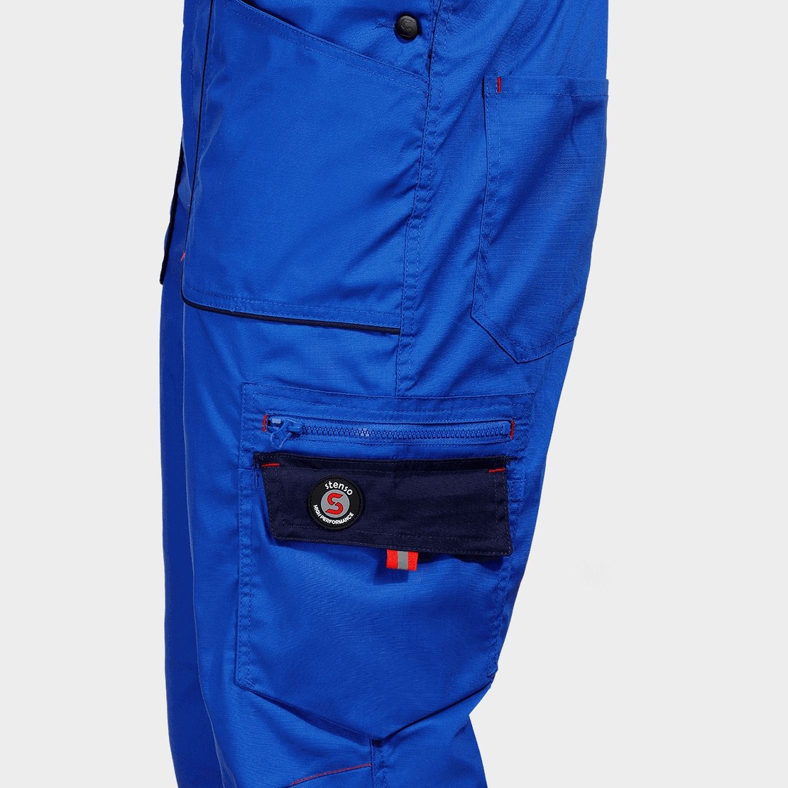 Работен полугащеризон PRISMA LIGHT STRETCH ROYAL BLUE/NAVY