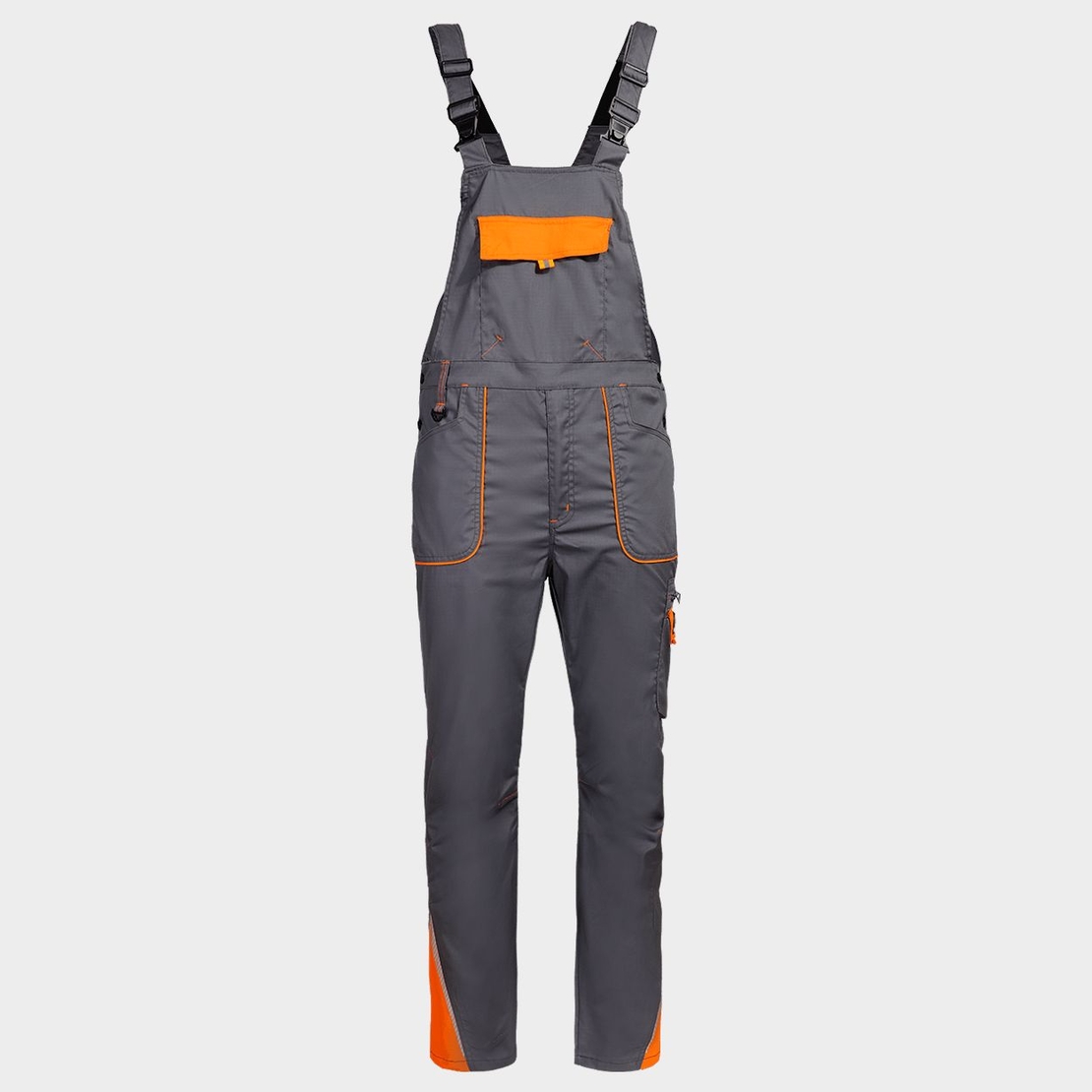 Работен полугащеризон PRISMA LIGHT STRETCH GREY/ORANGE