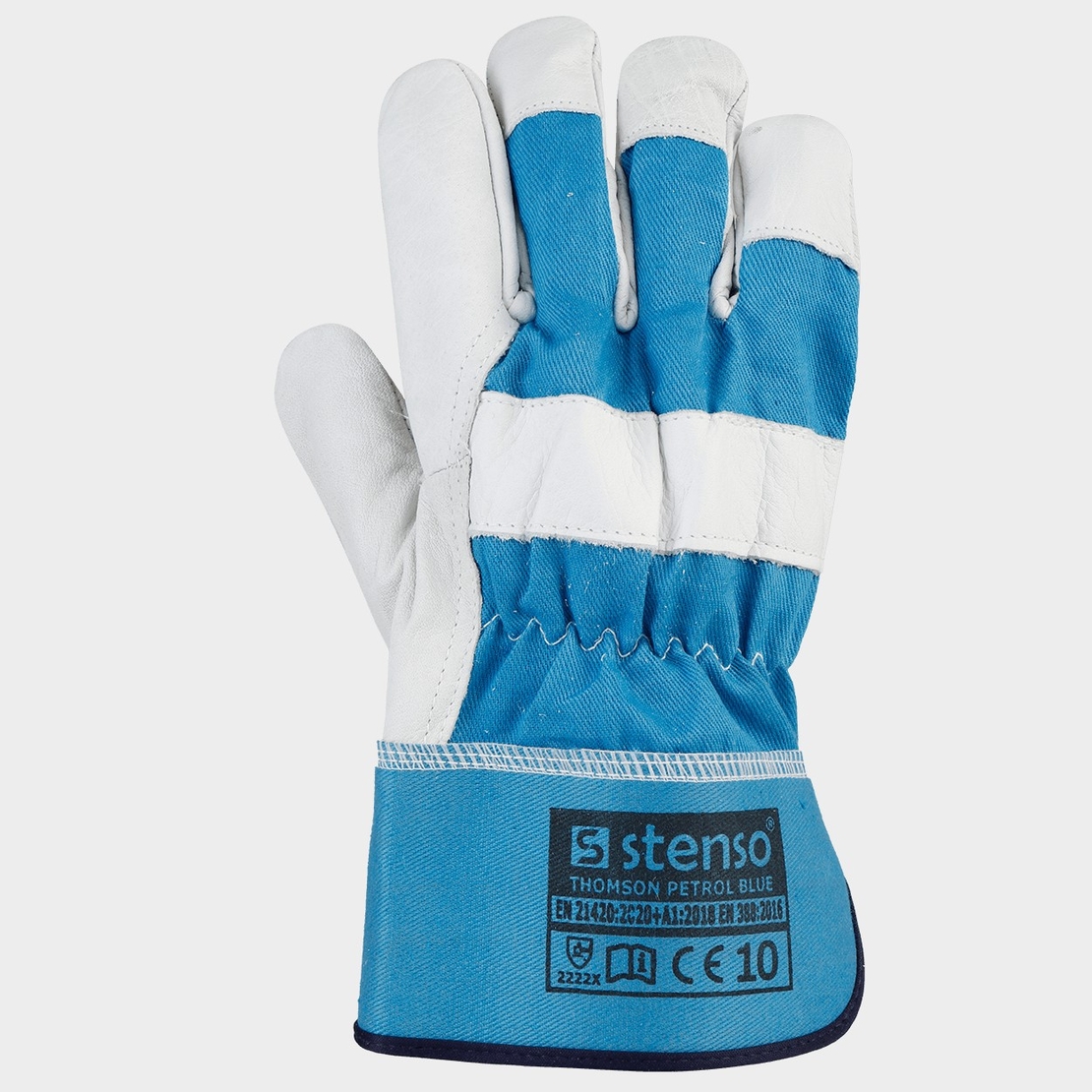 THOMSON PETROL BLUE Ръкавици от кожа и плат