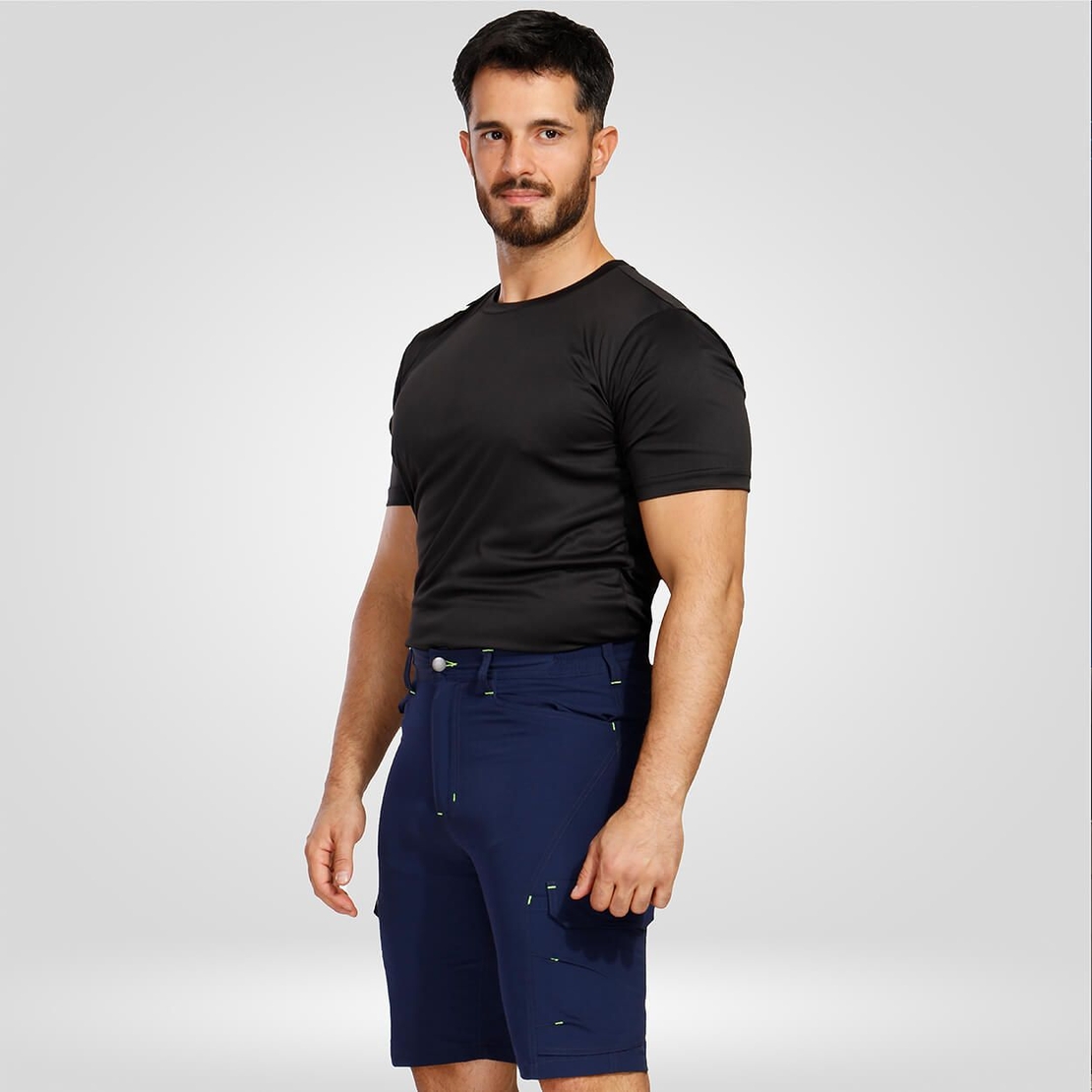 Работен къс панталон VIGOR DARK BLUE/GREEN