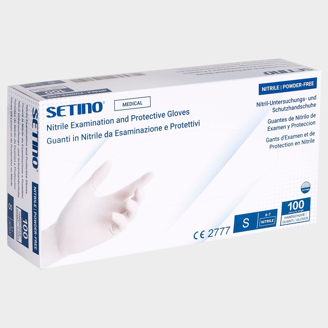 SETINO NITRILE WHITE Нитрилни ръкавици без пудра