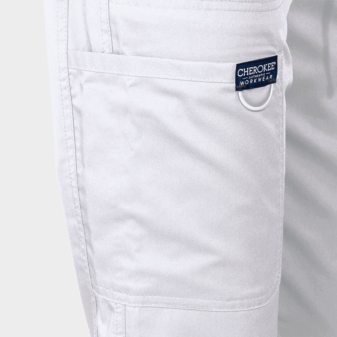 Дамски медицински панталон CHEROKEE MR TAPERED WHITE WWE105