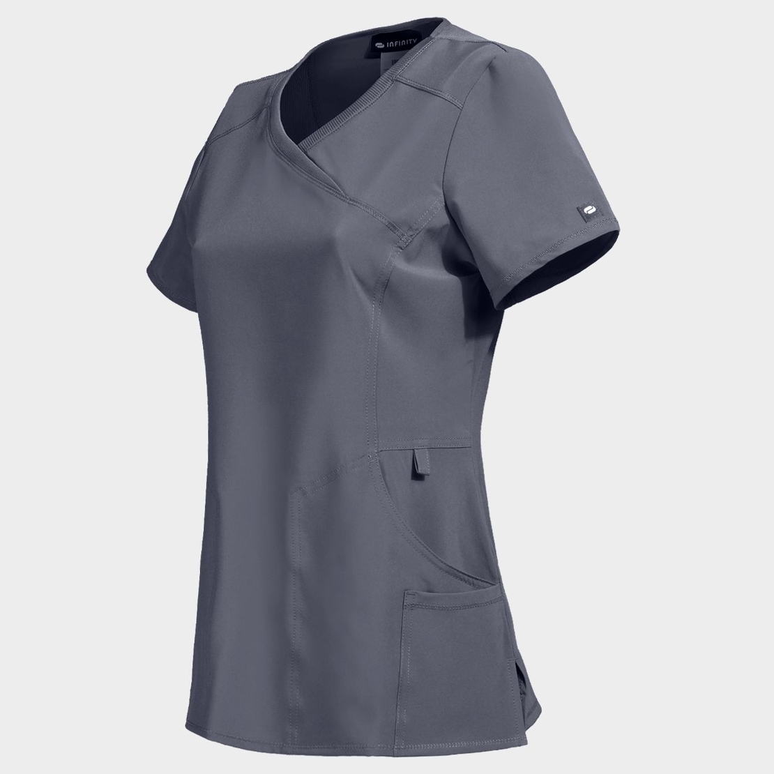 Дамска медицинска туника CHEROKEE WRAP GREY CKE2625A