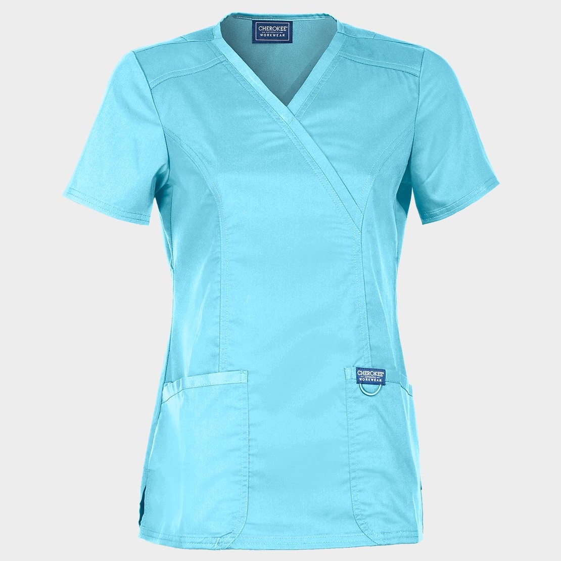 Дамска медицинска туника CHEROKEE WRAP TURQUOISE WWE610