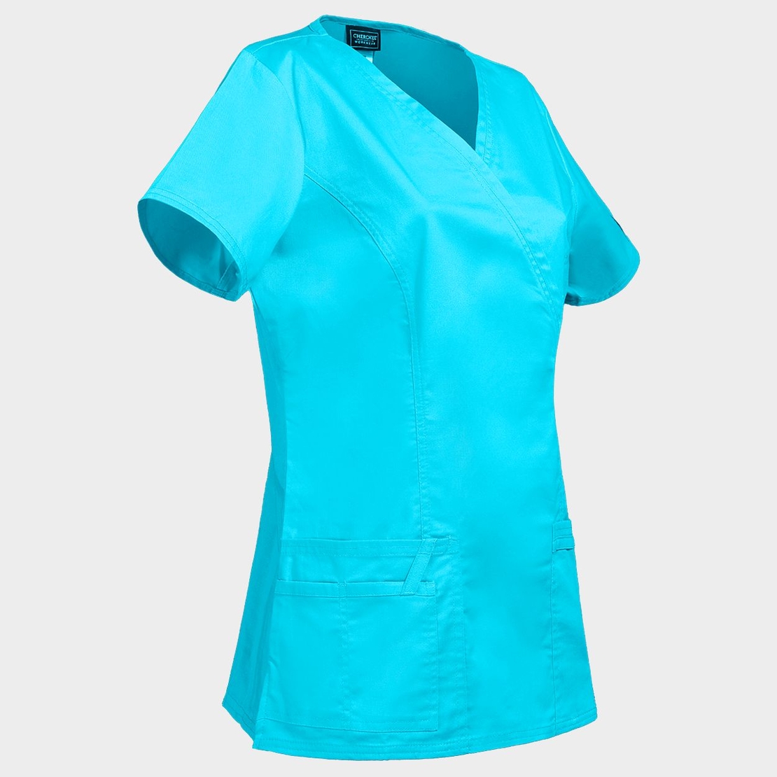 Дамска медицинска туника CHEROKEE WRAP TURQUOISE WWE4728