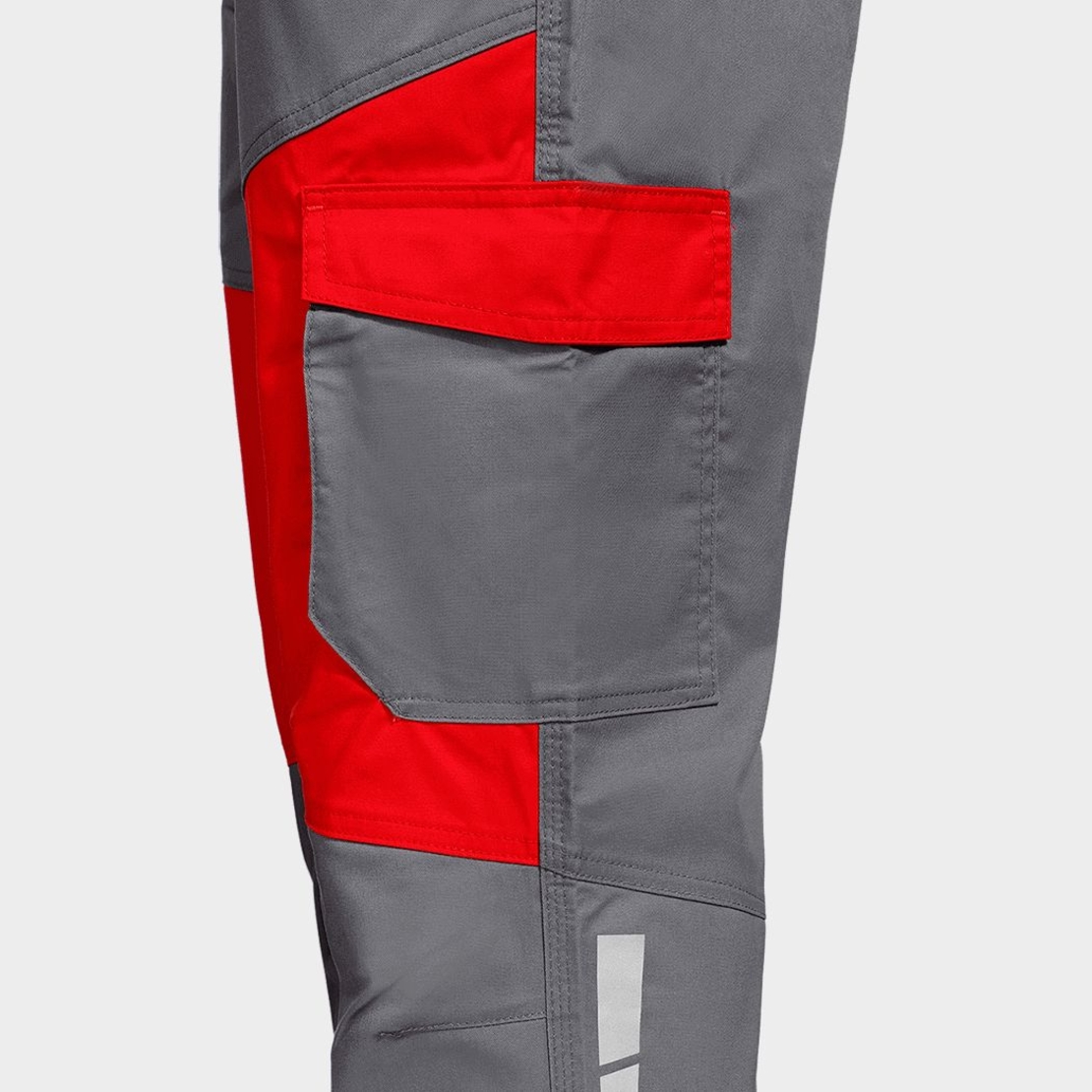 Работен панталон EOS STRETCH RED/GREY