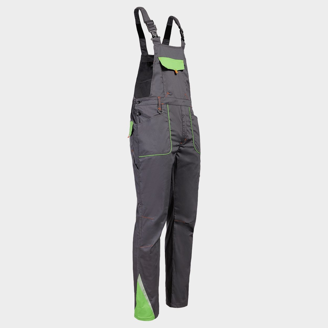 Работен полугащеризон PRISMA LIGHT STRETCH GREY/GREEN