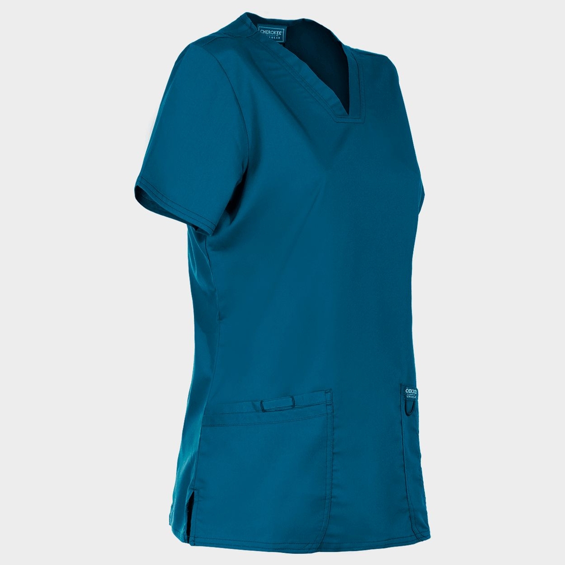 Дамска медицинска туника CHEROKEE V-NECK CARIBBEAN BLUE WWE620