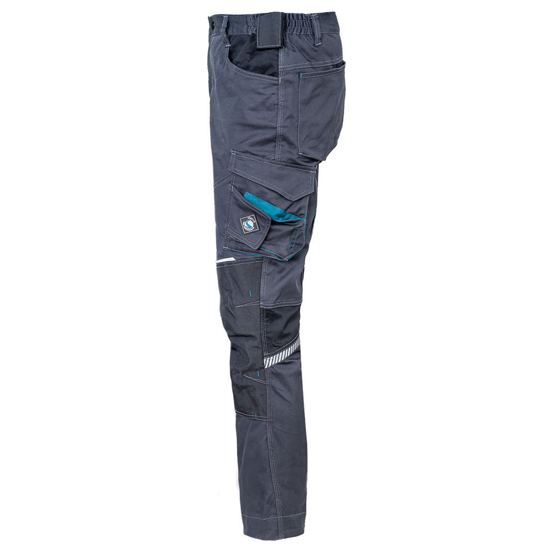 REVOLT 4STRETCH GREY/BLACK/PETROL Работен панталон