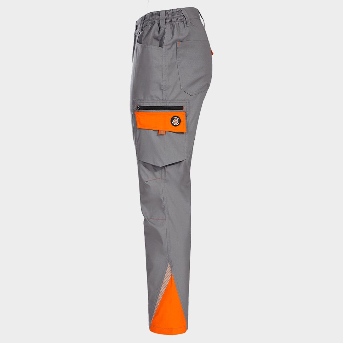 Работен панталон PRISMA LIGHT STRETCH GREY/ORANGE