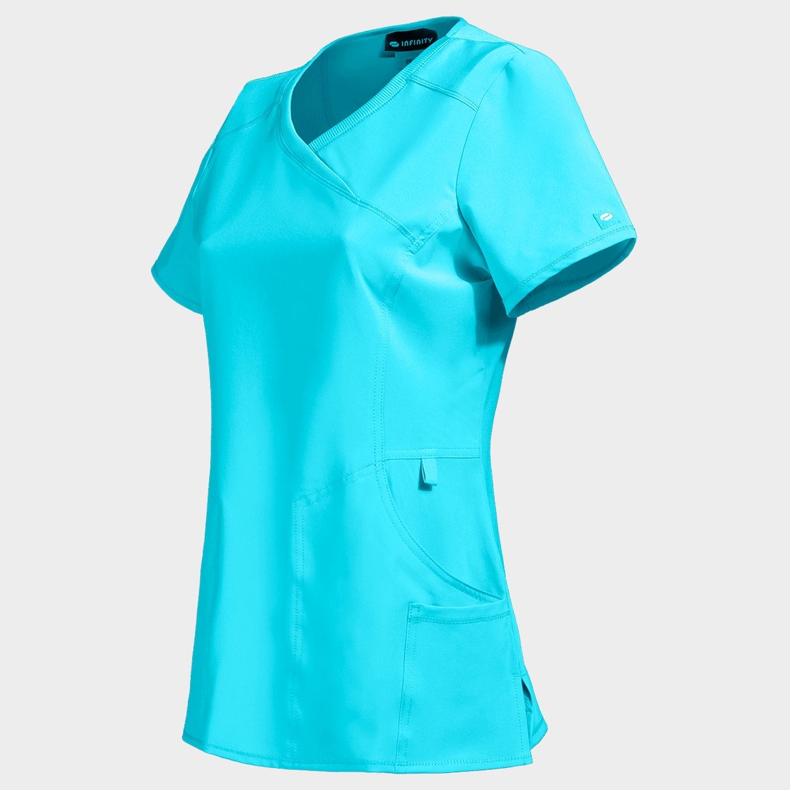 Дамска медицинска туника CHEROKEE WRAP TURQUOISE CKE2625A