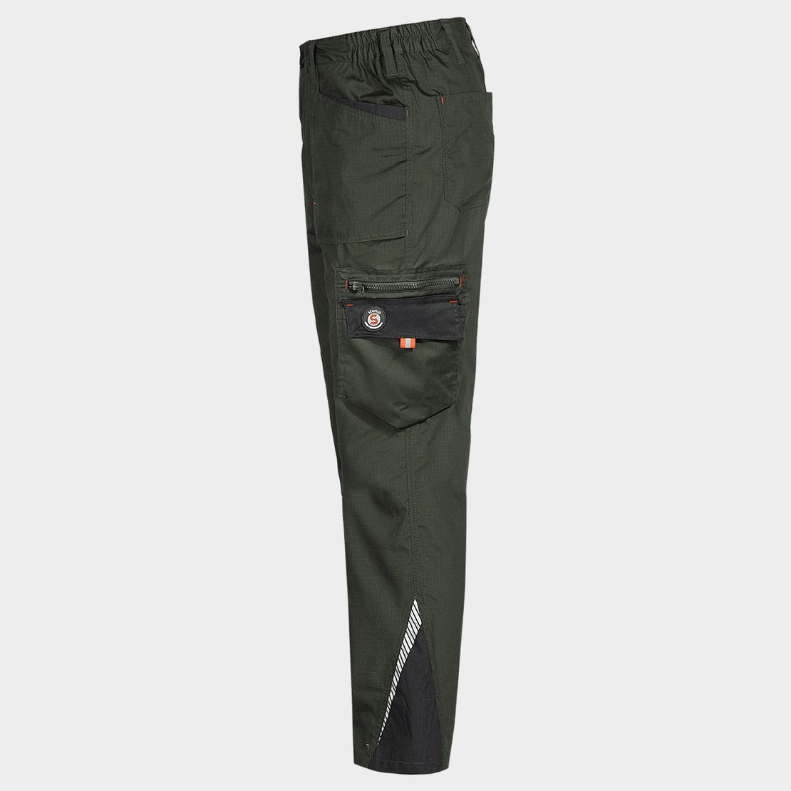 Работен панталон PRISMA LIGHT STRETCH OLIVE/BLACK