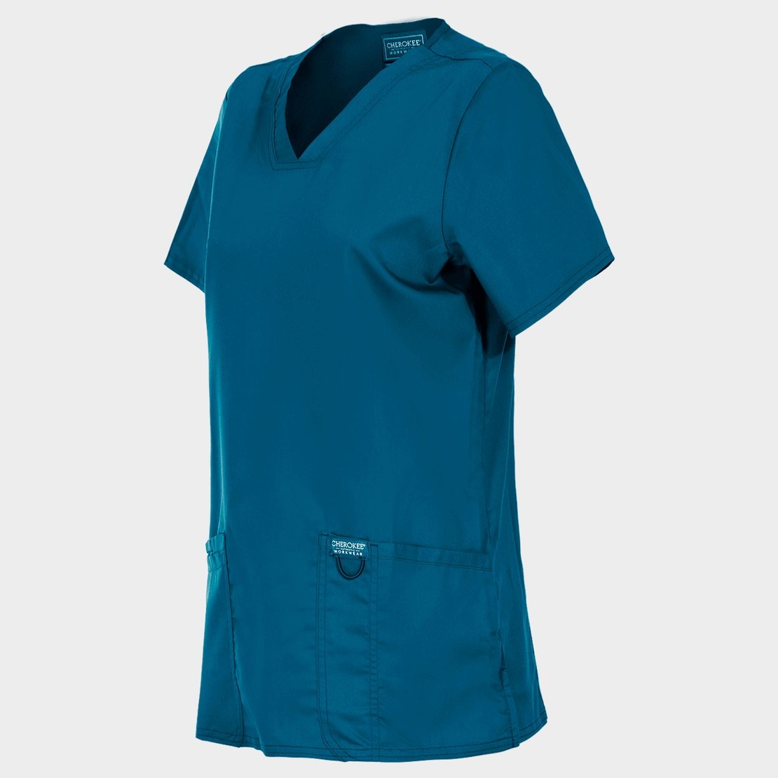 Дамска медицинска туника CHEROKEE V-NECK CARIBBEAN BLUE WWE620