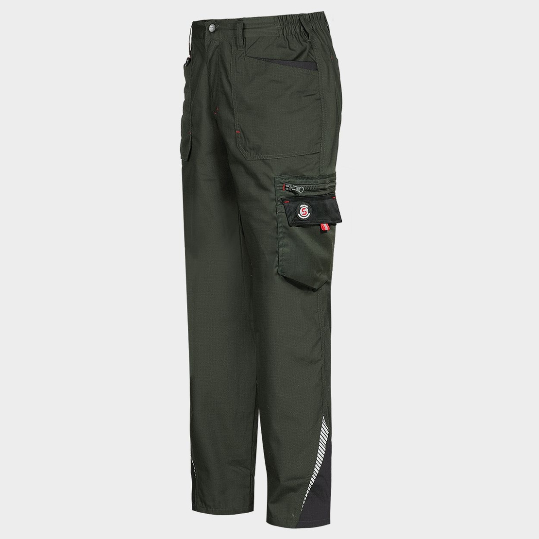 Работен панталон PRISMA LIGHT STRETCH OLIVE/BLACK