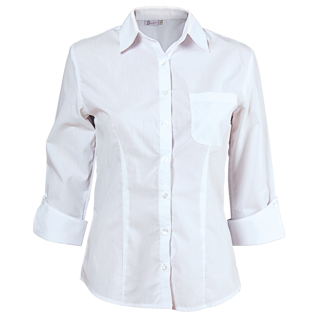 CAMISA WHITE Дамска риза 3/4 ръкав