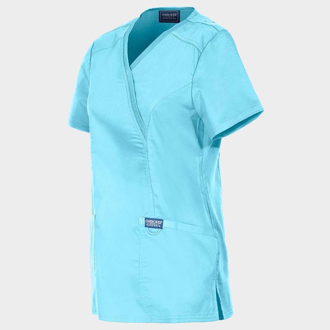 Дамска медицинска туника CHEROKEE WRAP TURQUOISE WWE610