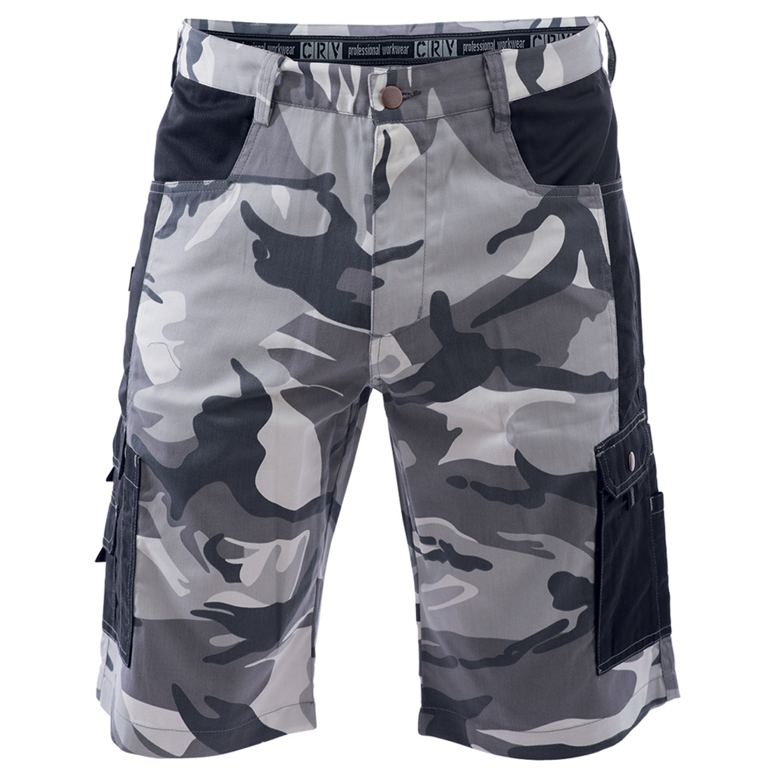 CRAMBE GREY CAMOUFLAGE Мъжки къс панталон